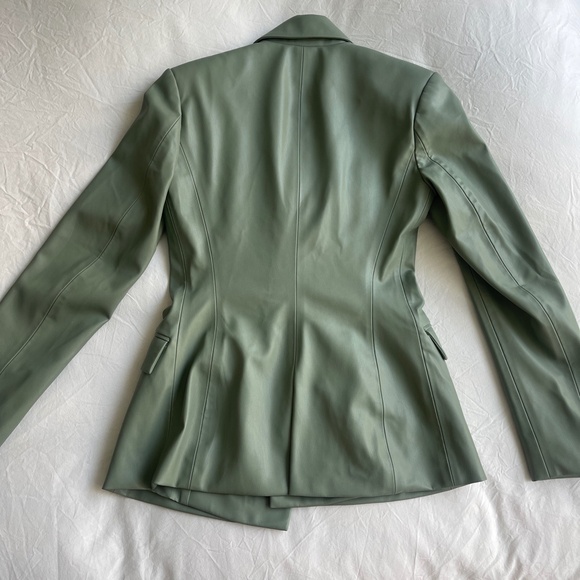 NWT Zara Leather Blazer - Picture 4 of 4